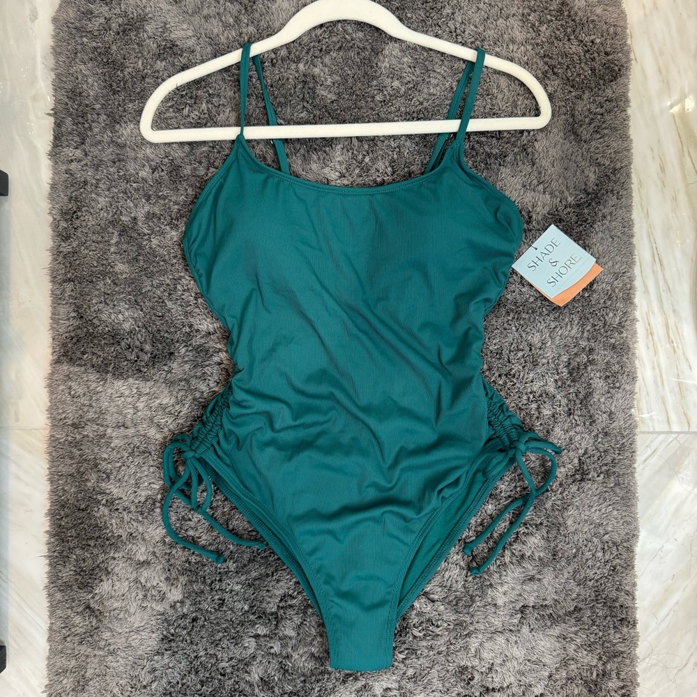 Shade & Shore Teal One Piece Swimsuit
